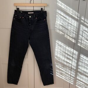LEVI’S Wedgie blue black denim skinny size 26